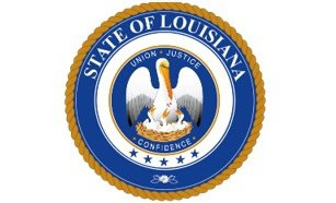 Heron logo for Bayou Star Search event showcasing Name of Louisiana State logo with union justice confidence badge.